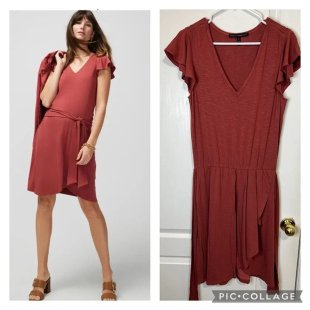 White House Black Market Rust Red Glamgetter dress